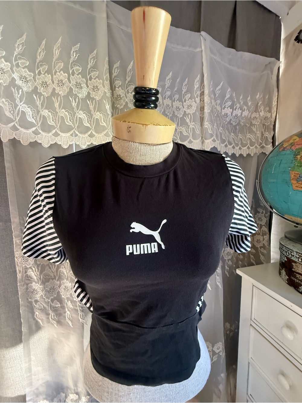Puma fitness top with peekaboo sides